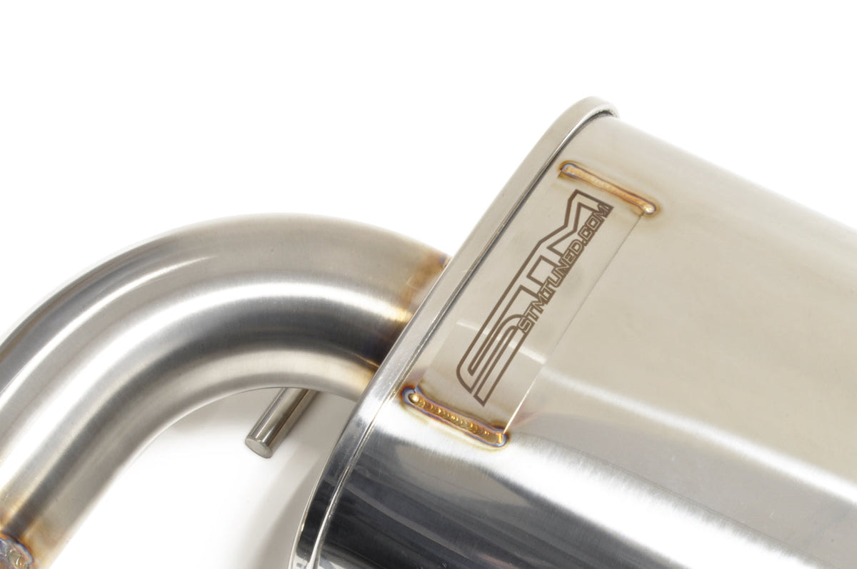 STM Evo X Stainless Cat-Back Dual Exit Exhaust (With Muffler)