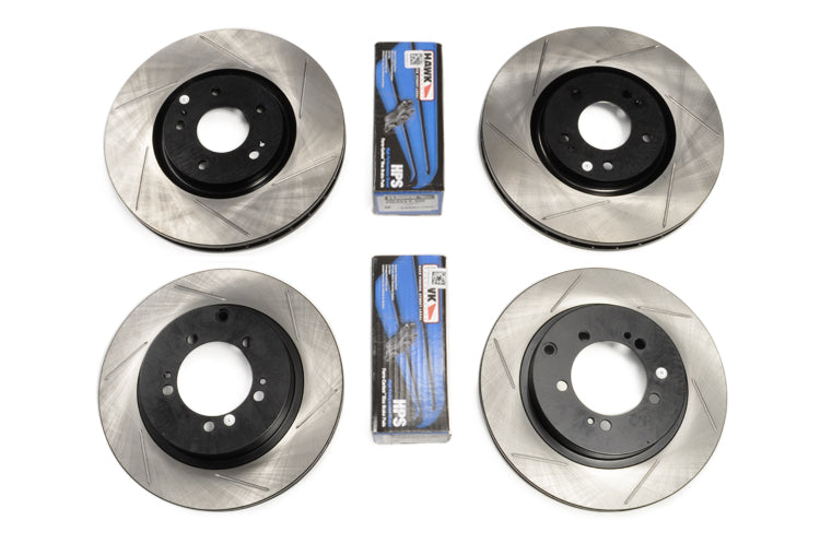 STM Evo X Brake Package with StopTech Rotors & Hawk HPS Pads
