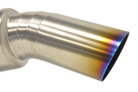 STM Evo X Titanium Exhaust Burned Blue Tip
