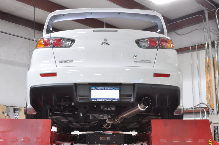 STM Evo X Titanium Exhaust Installed