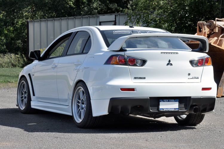 STM Evo X Titanium Exhaust Installed