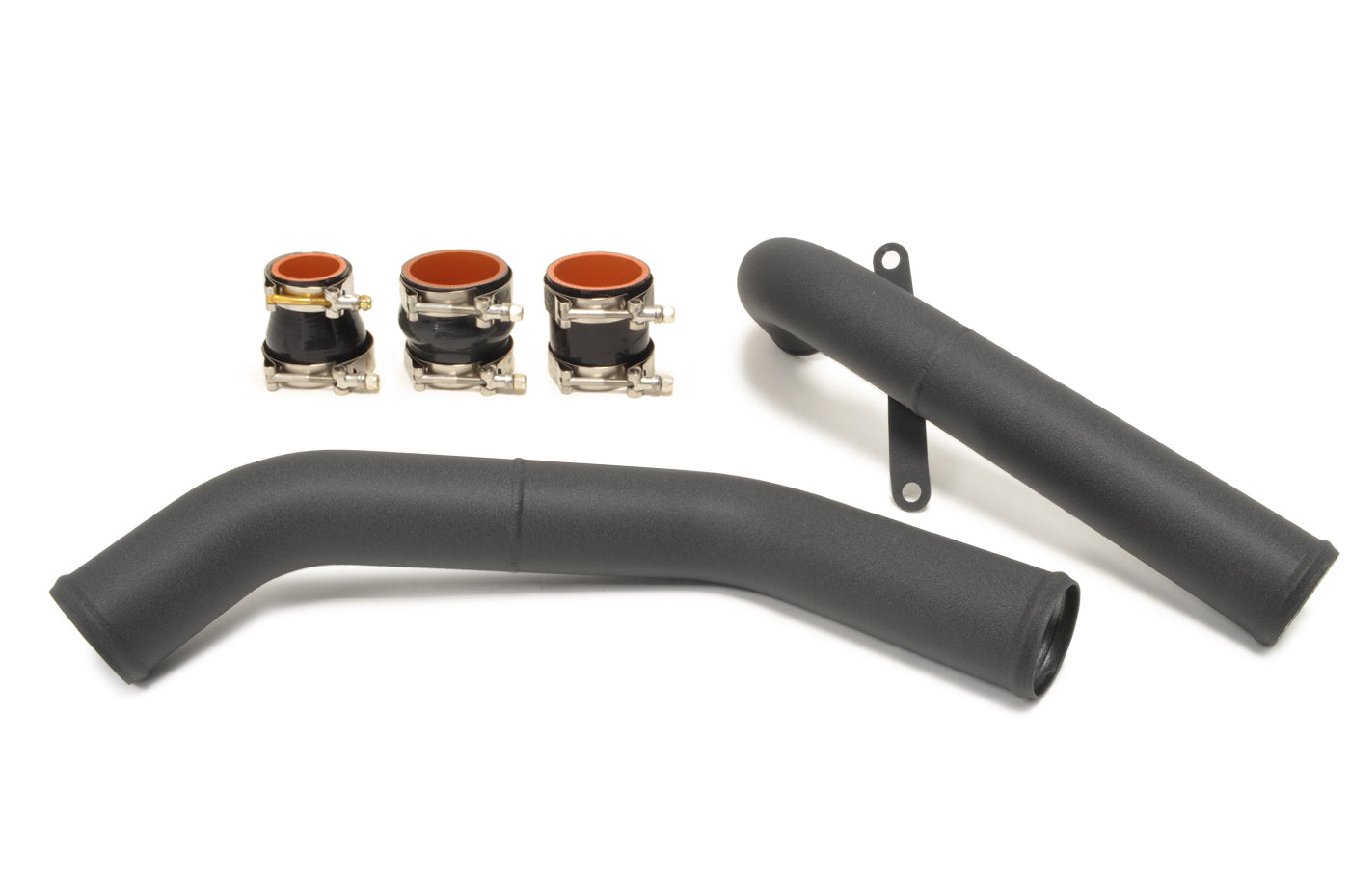 STM Evo X Aluminum Upper Intercooler Pipe Kit (Wrinkle Black)
