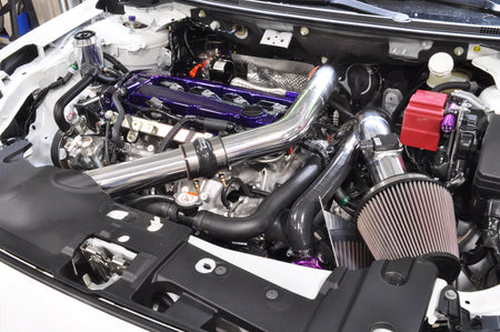 STM Evo X Aluminum Upper Intercooler Pipe Kit (Polished Installed)