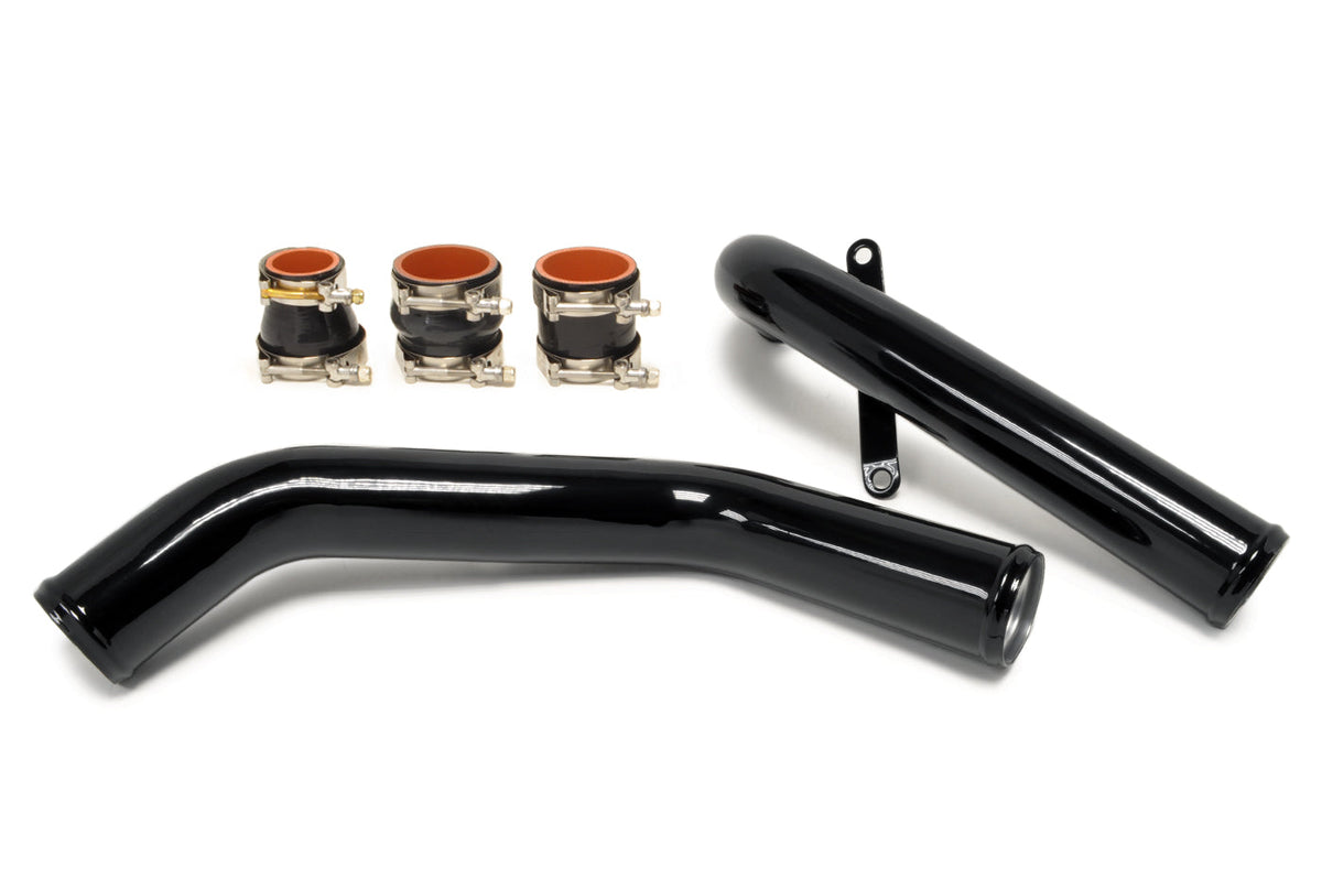 STM Evo X Stainless Upper Intercooler Pipe Kit (Gloss Black)
