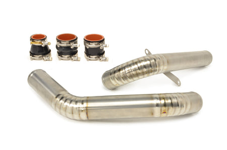 STM Evo X Upper Intercooler Pipe Kit (Bare Titanium)