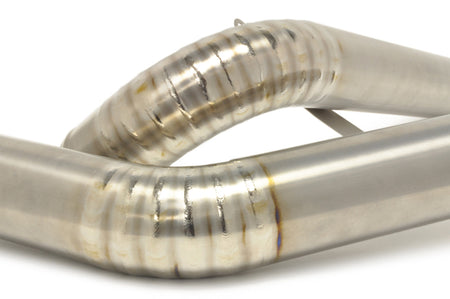 STM Evo X Upper Intercooler Pipe Kit (Bare Titanium)