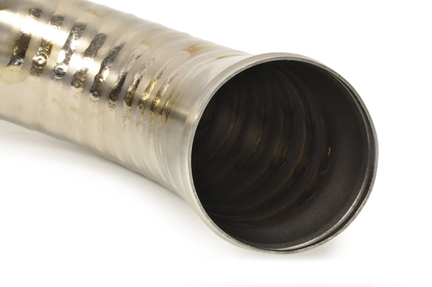 STM Evo X Upper Intercooler Pipe Kit (Bare Titanium)
