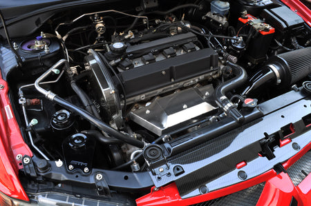 STM Evo 8/9 Exhaust Manifold Cover Installed