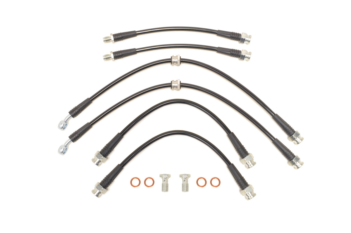STM Black Brake Lines for JDM Evo 4/5/6