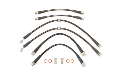 STM Black Brake Lines for JDM Evo 4/5/6