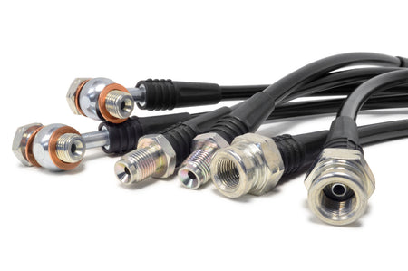 STM Black Brake Lines for JDM Evo 4/5/6