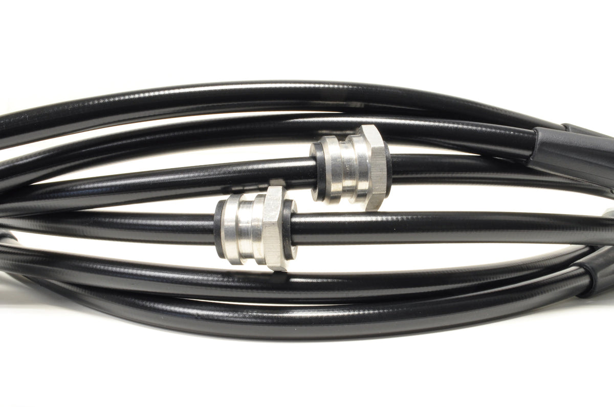 STM Black Brake Lines for JDM Evo 4/5/6