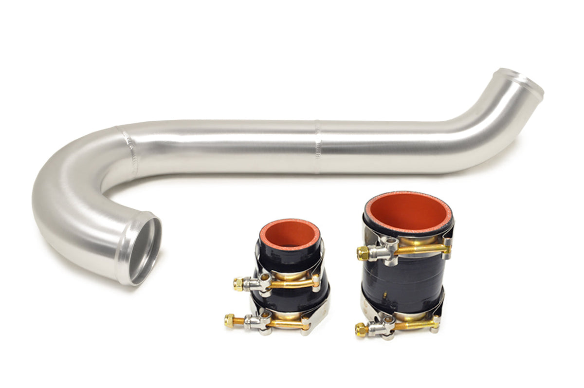 STM Evo 7/8/9 Aluminum Lower Intercooler Pipe for Stock Frame Turbo (Brushed Finish)
