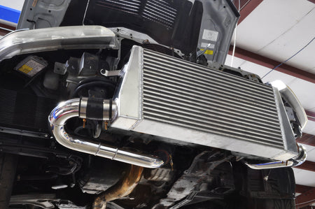 STM Evo 7/8/9 Titanium 2.5" LICP for Stock Frame Turbo (Aluminum pictured installed)
