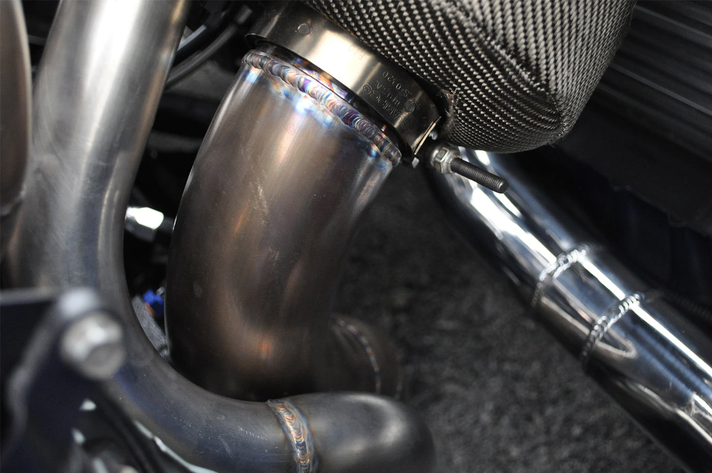 STM Evo 7/8/9 Lower Intercooler Pipe for STM Forward Facing T3 Manifold