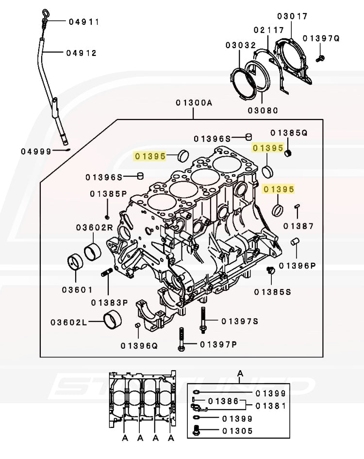 1G 6-Bolt Diagram