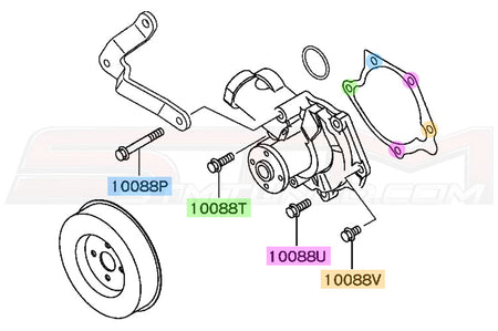 STM OEM Water Pump Bolt Kit for Evo 8/9