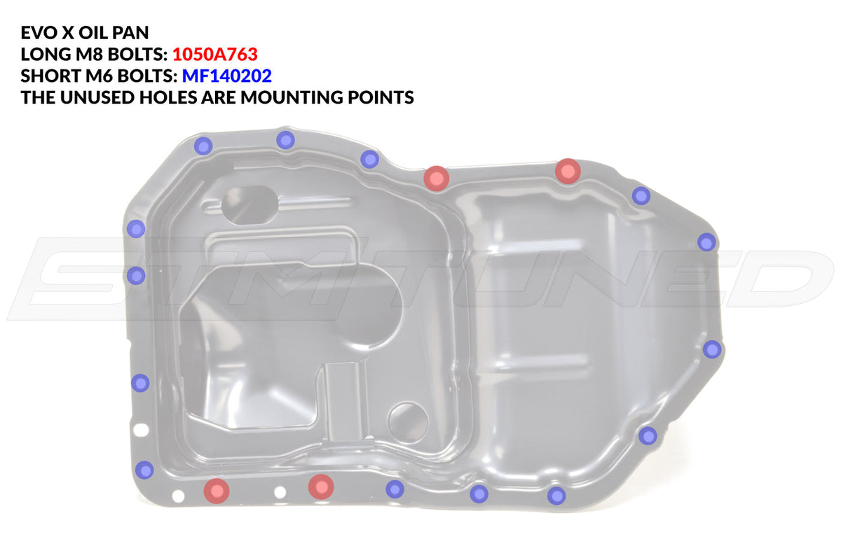 STM OEM Oil Pan Bolt Kit for Evo X