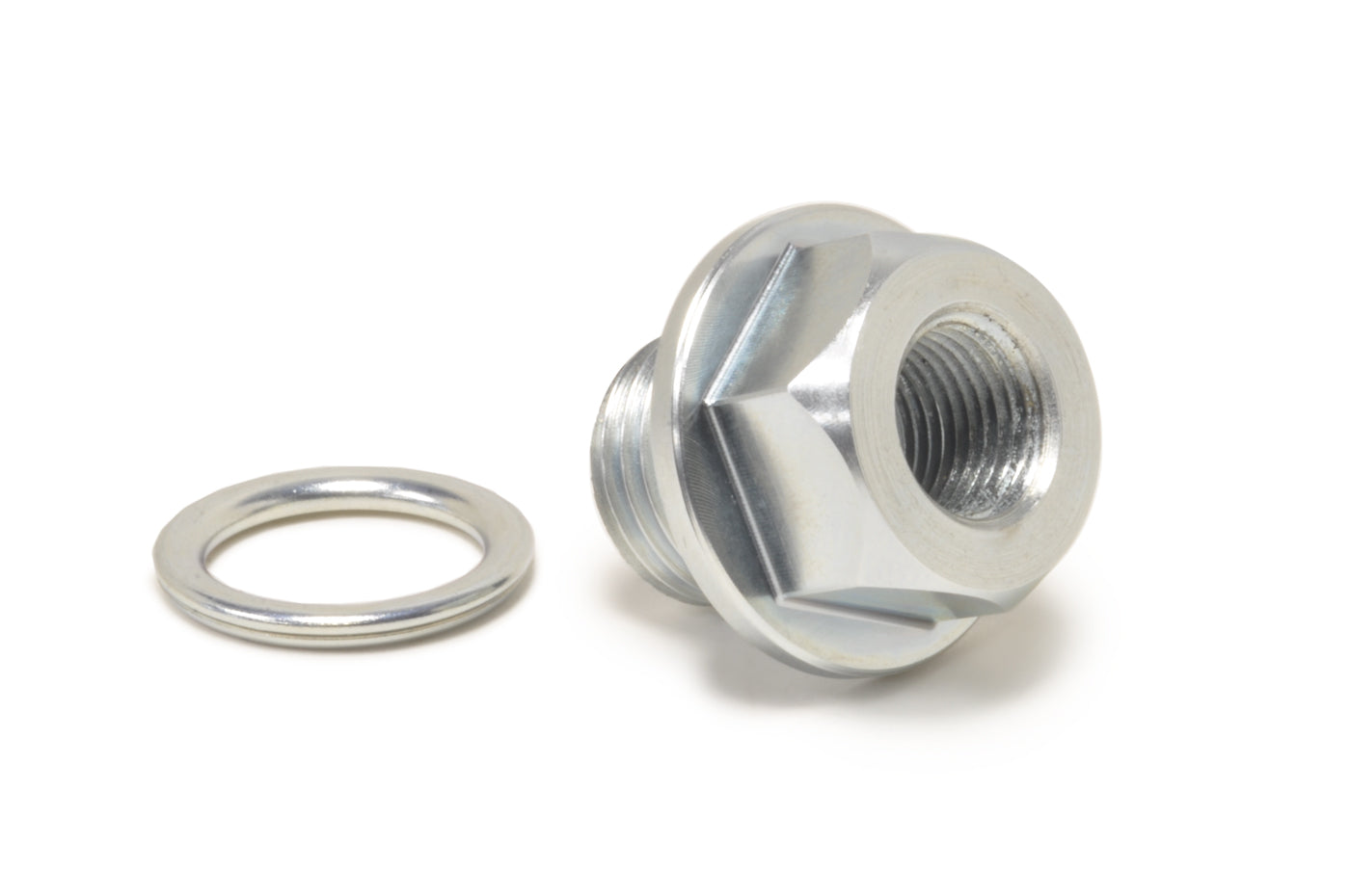 STM M14x1.5 Oil Pan Drain Plug with 1/8" NPT Temp Sensor Thread and Crush Washer