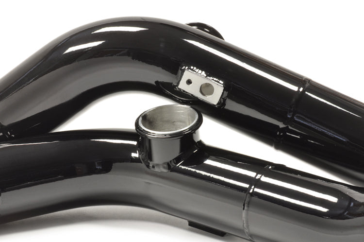 STM R35 GTR FMIC Intercooler - Gloss Black Piping Finish
