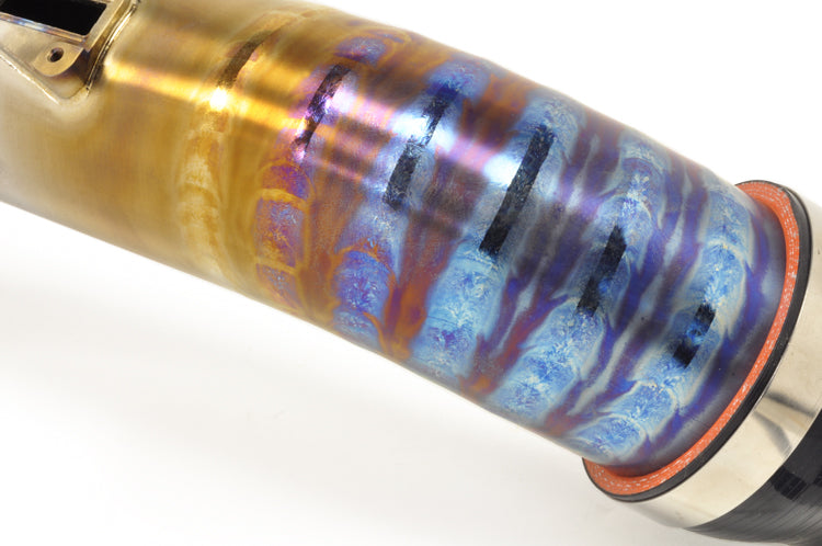 STM R35 GTR Titanium Intake Burned Blue