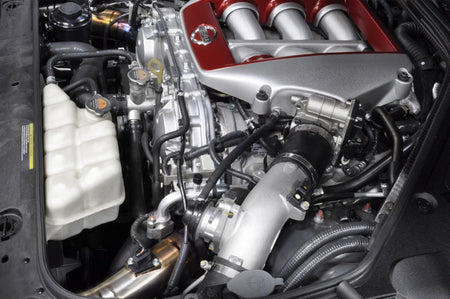 STM R35 GTR Titanium Intake Burned Blue Installed