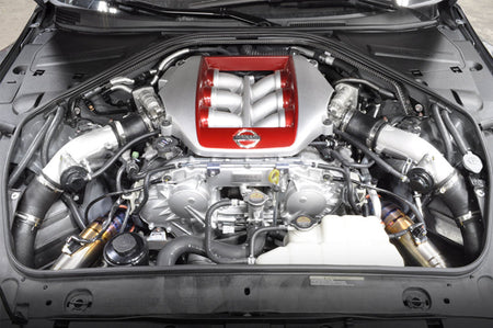 STM R35 GTR Titanium Intake Burned Blue Installed