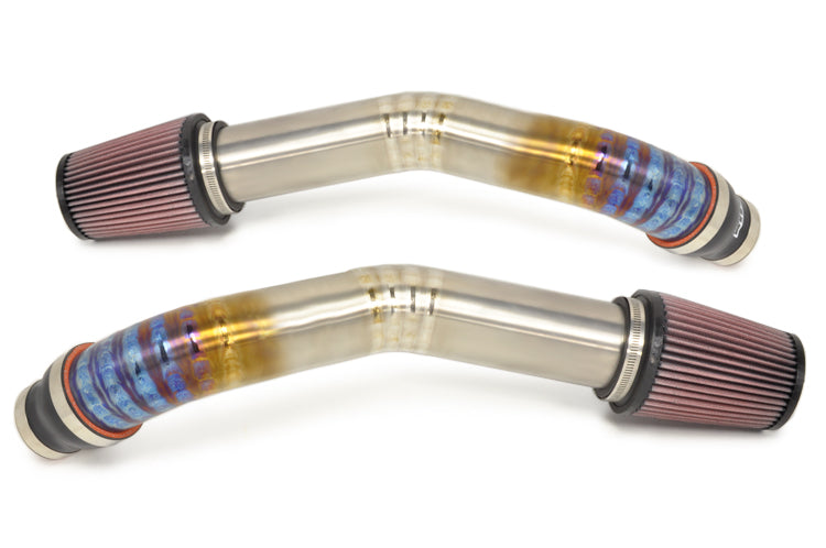 STM R35 GTR SD Titanium Intakes for Speed Density (Burned Blue)