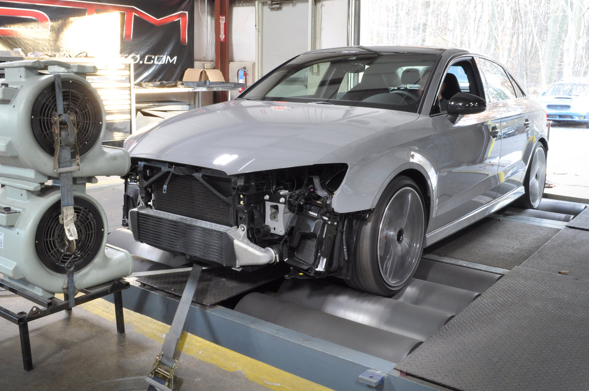Audi RS3 Intercooler Testing on STM Dyno - Stock