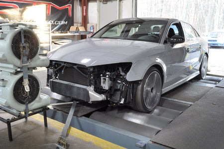 Audi RS3 Intercooler Testing on STM Dyno - Stock