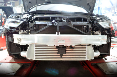 Audi RS3 Intercooler Installed with Crash Bar