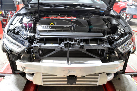 Audi RS3 Intercooler Installed with Crash Bar