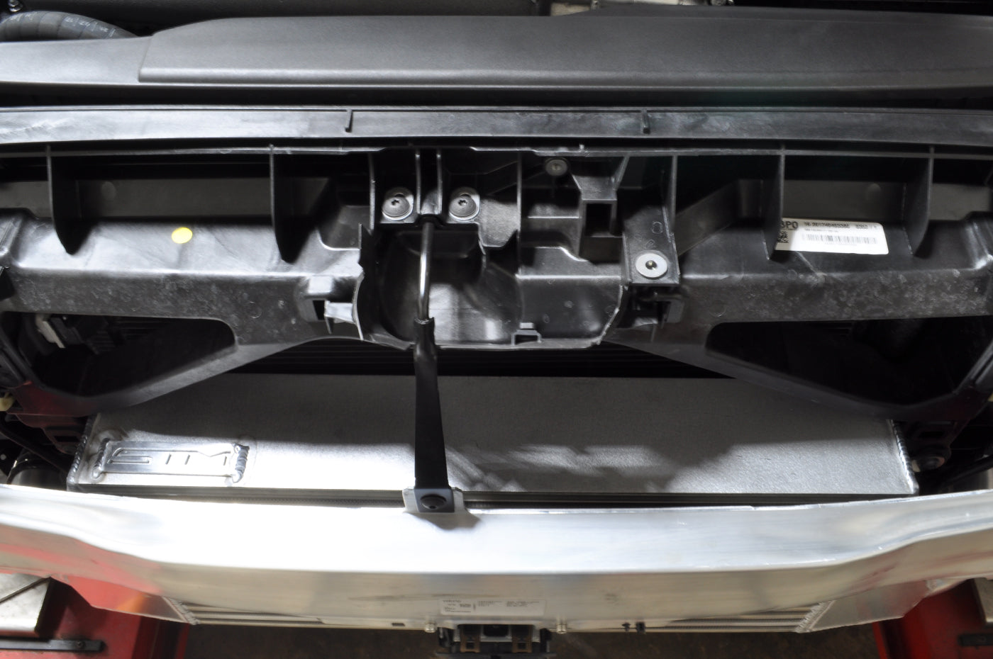 Audi RS3 Intercooler Installed with Crash Bar