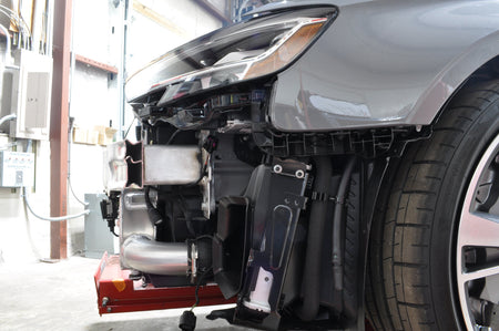 Audi RS3 Intercooler Installed with Crash Bar