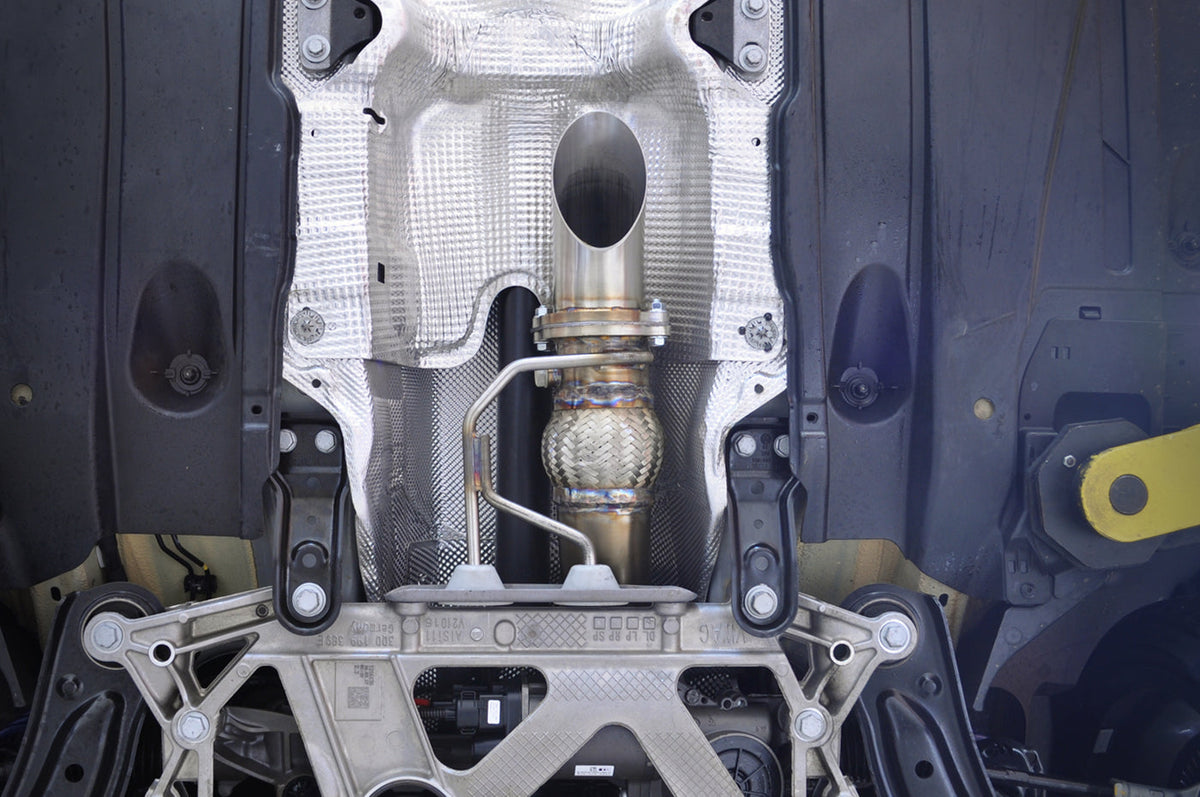 Audi RS3 Exhaust Turn Down Installed