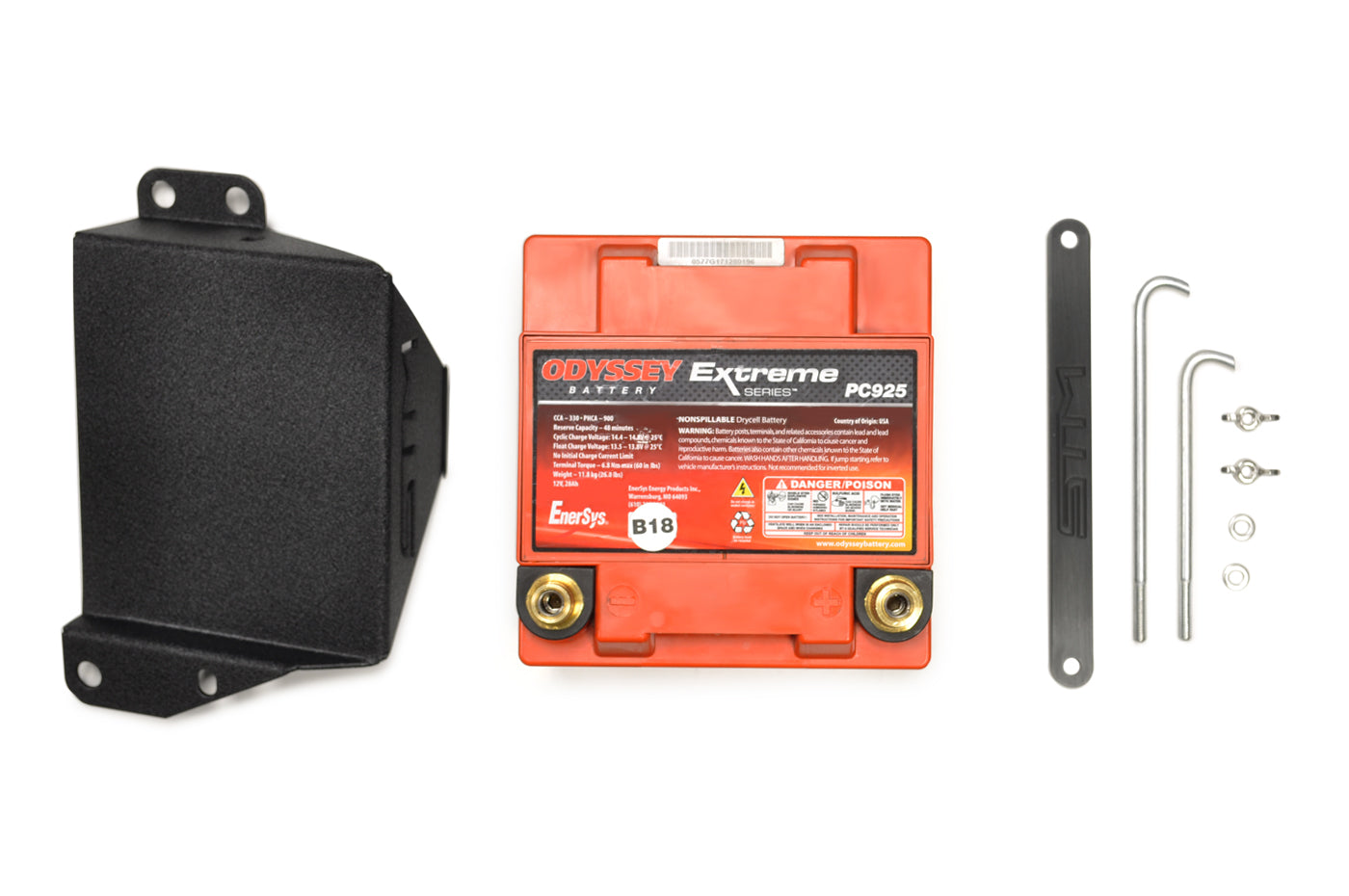 STM Lightweight PC925 Battery Kit for 2017+ Audi RS3 (Wrinkle Black Full Kit)