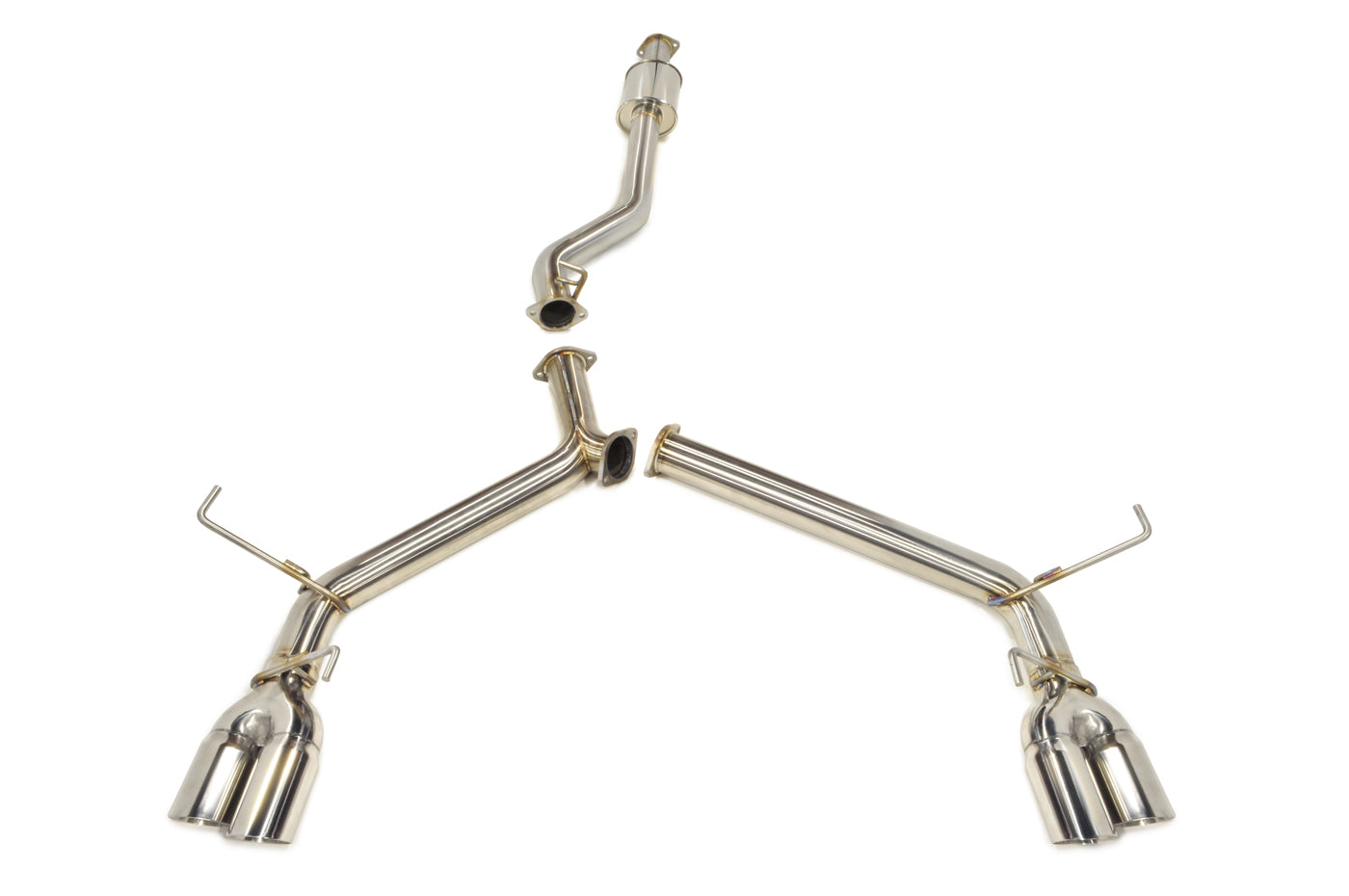 STM Stainless Dual Exit Cat-Back Exhaust for 2022 WRX