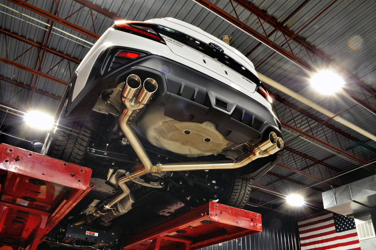 STM Stainless Dual Exit Cat-Back Exhaust for 2022 WRX