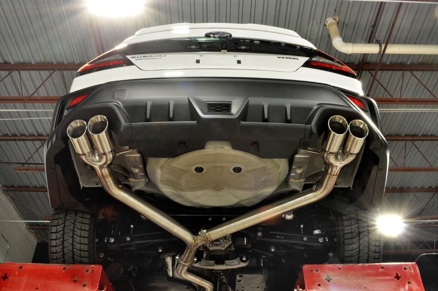 STM Stainless Dual Exit Cat-Back Exhaust for 2022 WRX