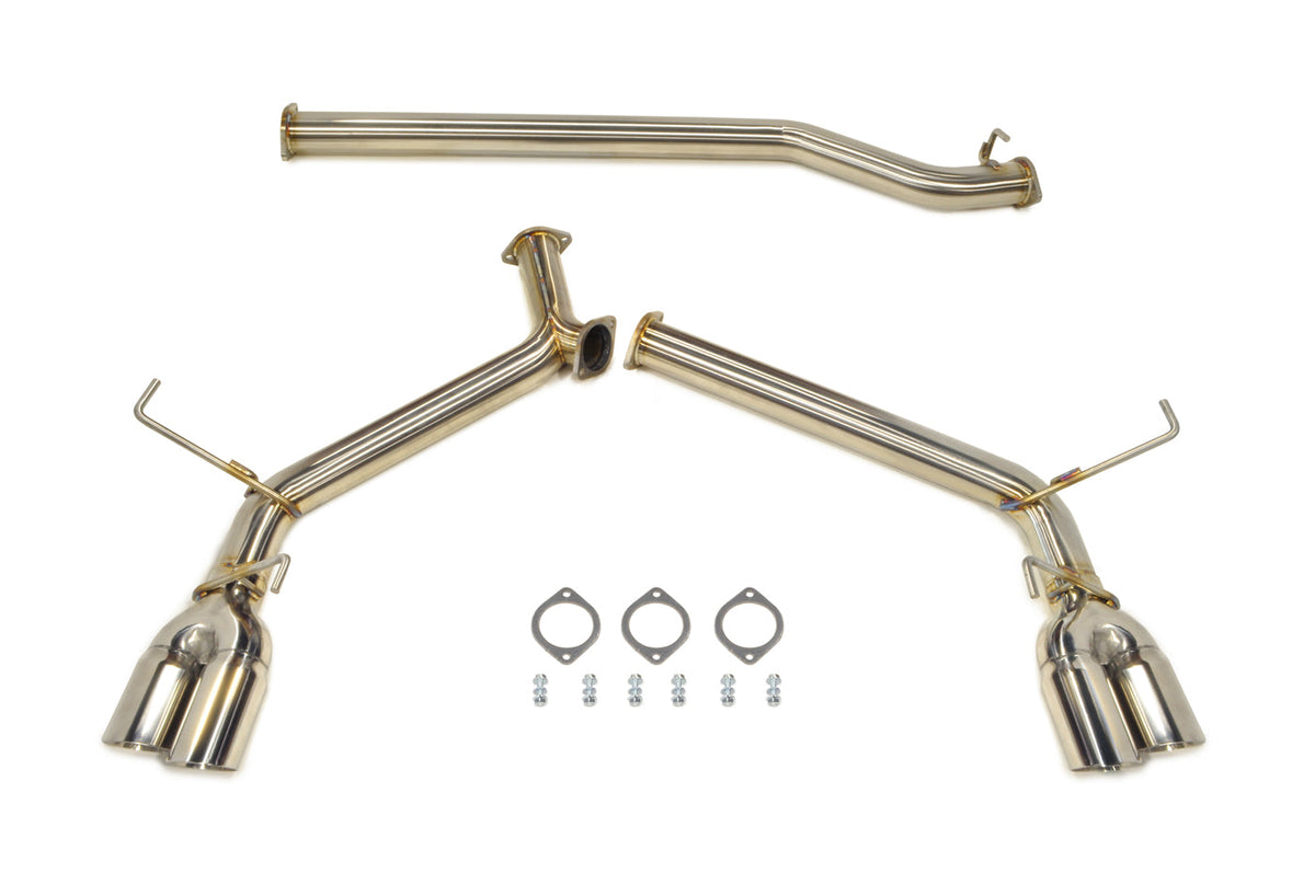 STM Stainless Dual Exit Cat-Back Exhaust for 2022 WRX (NON-Resonated)