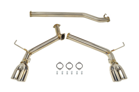 STM Stainless Dual Exit Cat-Back Exhaust for 2022 WRX (NON-Resonated)