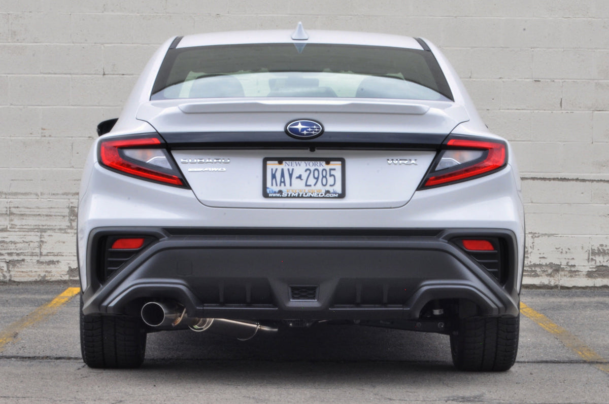 STM Stainless Single Exit Cat-Back Exhaust for 2022+ WRX