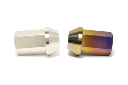 STM Titanium Lug Nuts Bare vs Burned