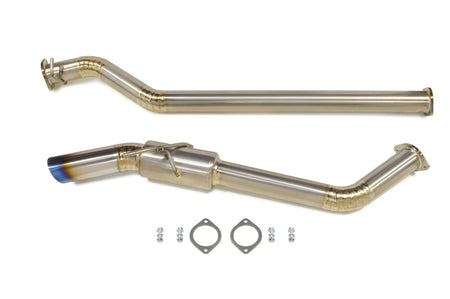 STM Titanium Single Exit Cat-Back Exhaust for 2022+ WRX (Burned Tip)