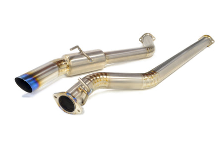 STM Titanium Single Exit Cat-Back Exhaust for 2022+ WRX (Burned Tip)