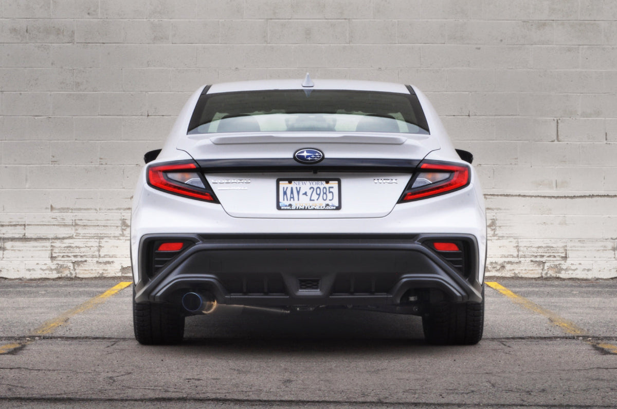 STM Titanium Single Exit Cat-Back Exhaust for 2022+ WRX (Burned Tip)