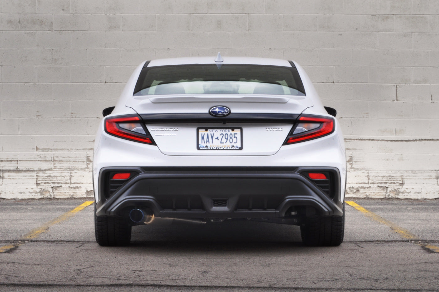 STM Titanium Single Exit Cat-Back Exhaust for 2022+ WRX (Burned Tip)