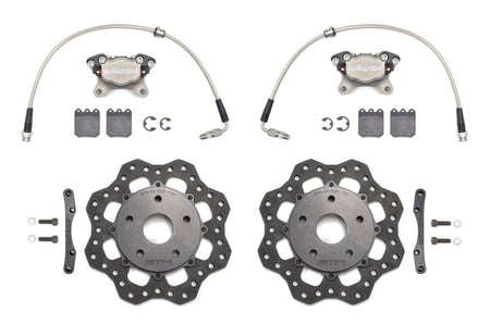 STM Lightweight Rear Drag Brake Kit for 15-21 WRX/05-21 STi (Scalloped Rotors)