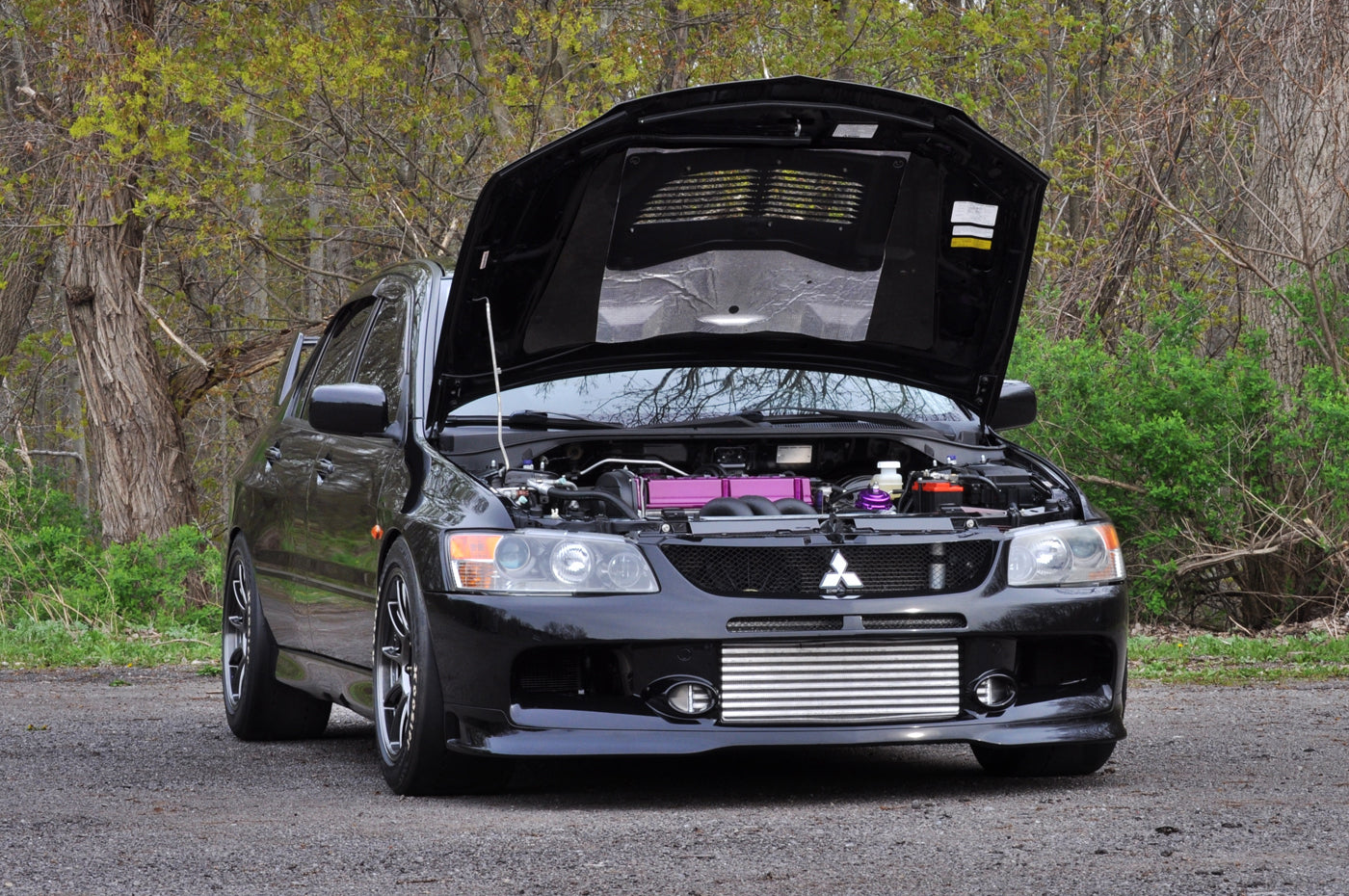 WedsSport TC105X on Black Evo 9 with Hoosier DR2
