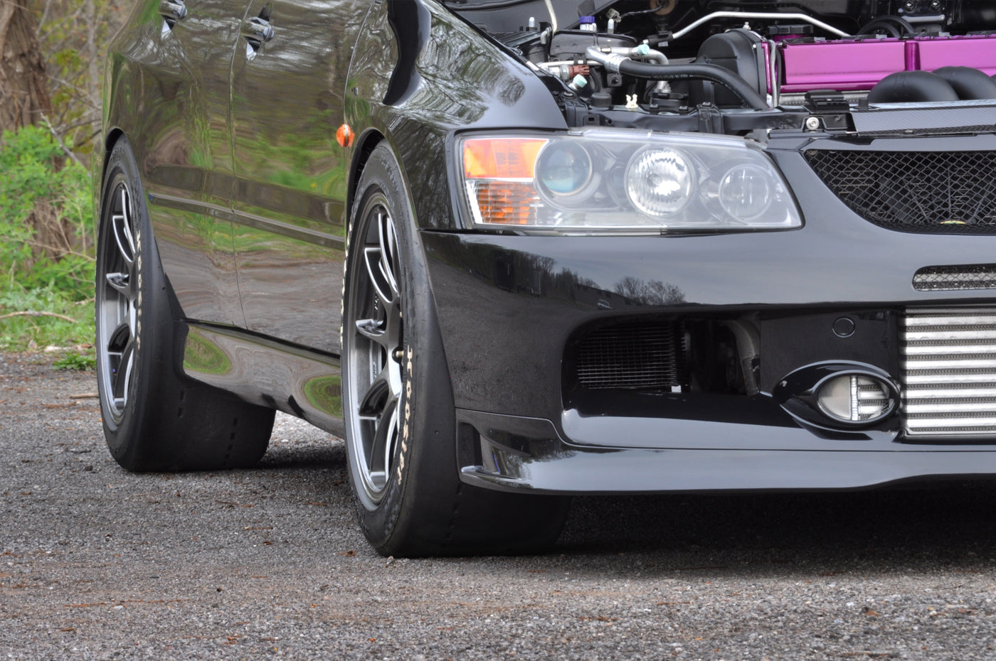 WedsSport TC105X on Black Evo 9 with Hoosier DR2